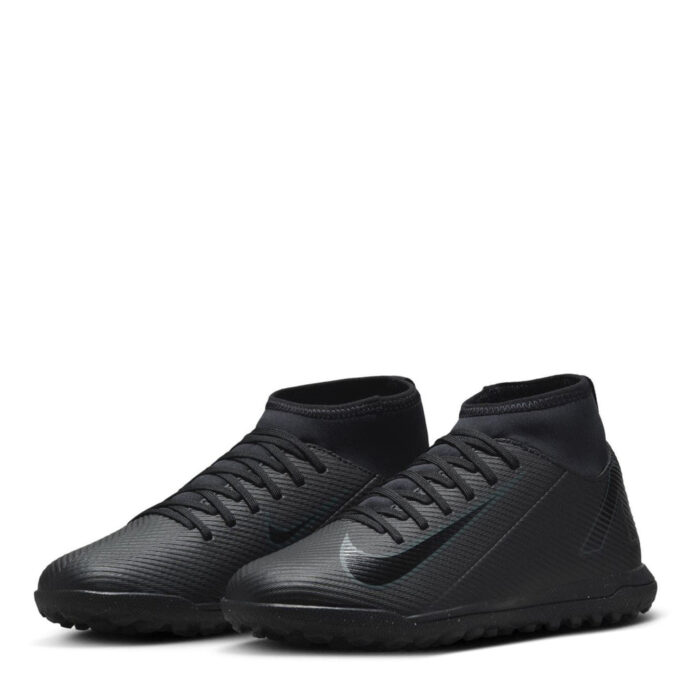 Nike Mercurial Superfly 10 Junior Turf Football Boots – Black/Green – view 4