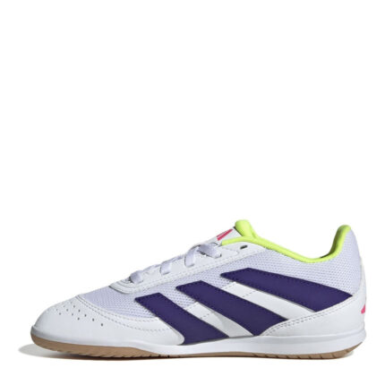 adidas Predator Junior Indoor Football Boots – White/Pink – view 2