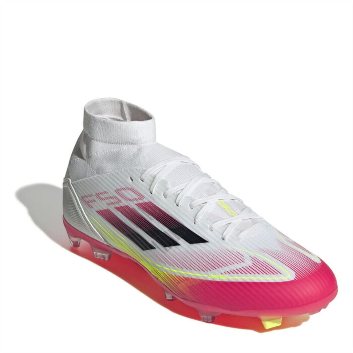 adidas F50 Firm Ground Football Boots – White/Red – view 3