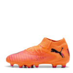 Puma Future 8 Junior Firm Ground Football Boots – Orange/Black – view 2