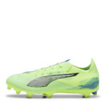 Puma Ultra 5 Firm Ground Football Boots – Green/Wht/Blue – view 2