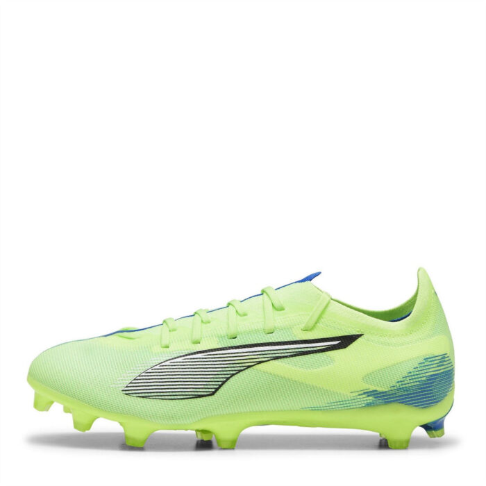 Puma Ultra 5 Firm Ground Football Boots – Green/Wht/Blue – view 2