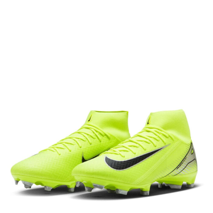 Nike Zoom Mercurial Superfly 10 Firm Ground Football Boots – Volt/Black – view 4