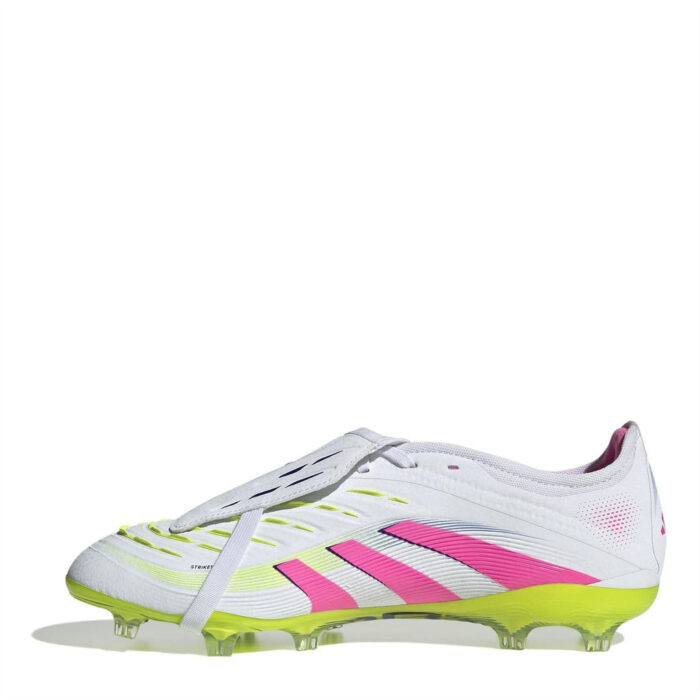 adidas Predator Firm Ground Football Boots – White/Pink - Image 8