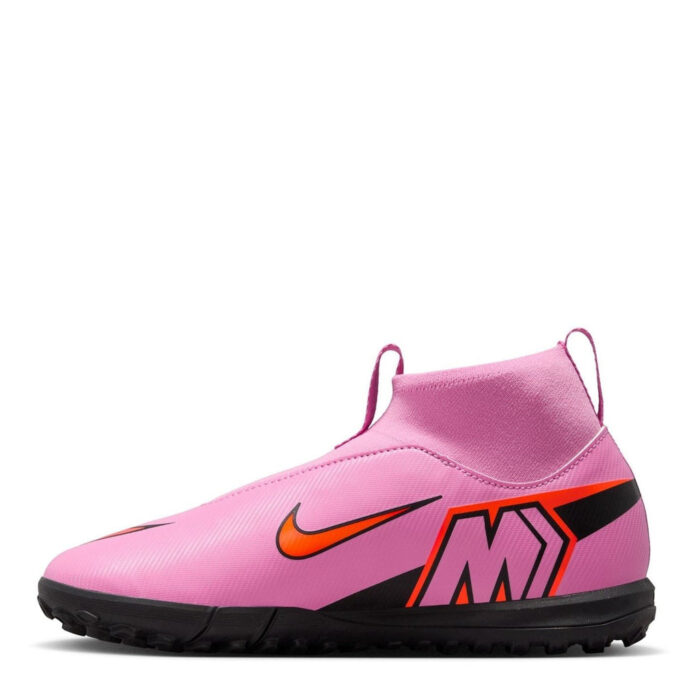 Nike Zoom Mercurial Superfly 10 Junior Turf Football Boots – Pink/Black – view 2