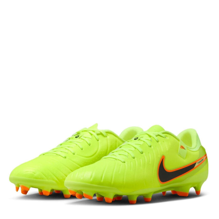 Nike Tiempo Legend 10 Firm Ground Football Boots – Volt/Black – view 4