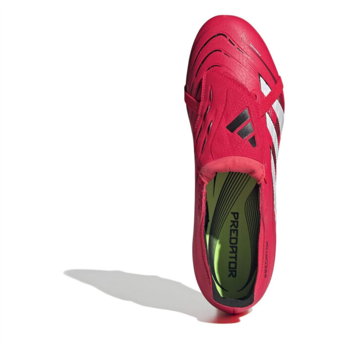 adidas Predator Soft Ground Football Boots – Red/White – view 5