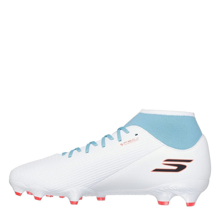 Skechers Skx.2 Firm Ground Football Boots – White/Blue - Image 3