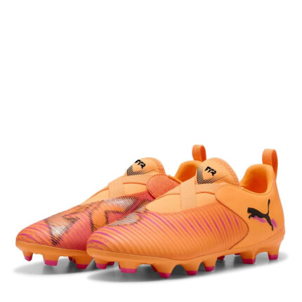 Puma Future 8 Junior Firm Ground Football Boots – Orange/Black