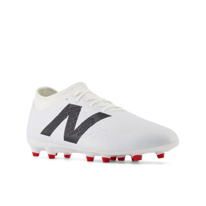 New Balance Tekela V4+ Magique Firm Ground Football Boots – White/Black – view 4