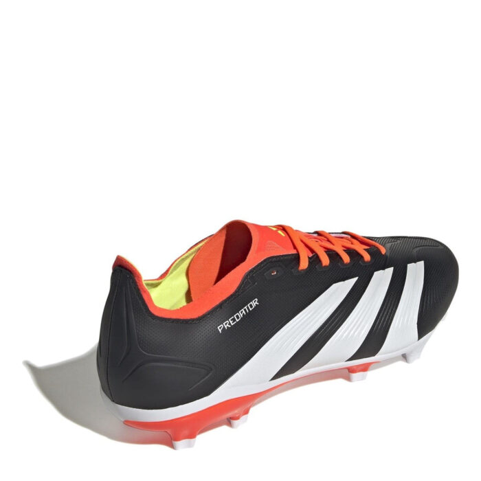 adidas Mens Predator Firm Ground Football Boots – Black/White - Image 4