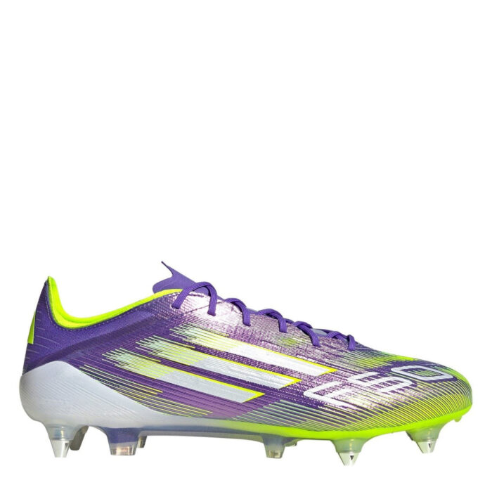 adidas F50 Soft Ground Football Boots – Purple/White – view 4