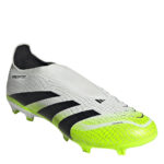 adidas Predator Firm Ground Football Boots – White/Blk/Lemon – view 3
