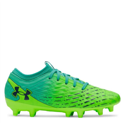 Under Armour Under Armour Magnetico .3 Junior Firm Ground Football Boots – Green/Turquoise