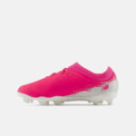 New Balance Junior Firm Ground Football Boots – Pink/White - Image 3