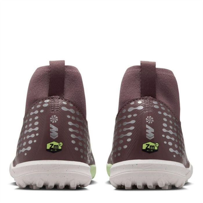Nike Zoom Mercurial Superfly 10 Junior Turf Football Boots – Plum/Silver – view 5