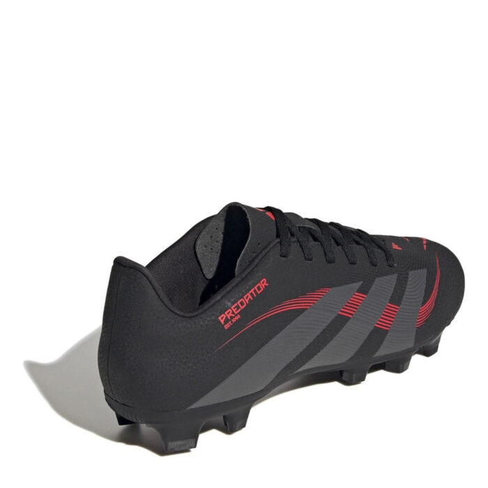 adidas Predator Firm Ground Football Boots – Black/Grey – view 4