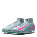 Nike Mercurial Superfly 10 Firm Ground Football Boots – Grey/Pink – view 4
