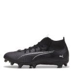 Puma Mens Ultra Firm Ground Football Boots – Black/White – view 2