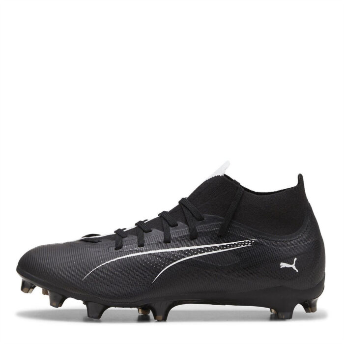 Puma Mens Ultra Firm Ground Football Boots – Black/White – view 2