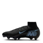 Nike Zoom Mercurial Superfly 10 Soft Ground Football Boots – Black/Blue – view 2