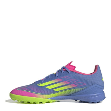 adidas F50 Turf Football Boots – Blue/Lemon – view 2