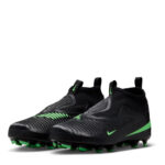 Nike Phantom 6 Junior Firm Ground Football Boots – Black/Green – view 4