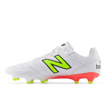 New Balance 442 V2 Firm Ground Football Boots – White/Volt – view 2