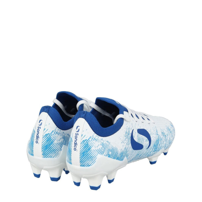 Sondico Blaze Junior Firm Ground Football Boots – White/Blue – view 5