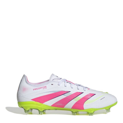 adidas Predator Firm Ground Football Boots – White/Pink