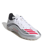 adidas F50 Messi Junior Turf Football Boots – White/Red – view 3