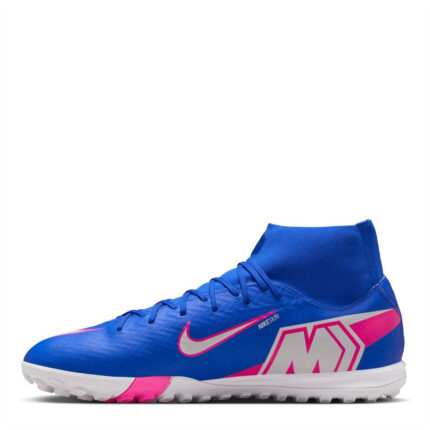 Nike Mercurial Superfly 10 Turf Football Boots – Blue/Wht/Pink – view 2