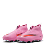 Nike Zoom Mercurial Superfly 10 Junior Firm Ground Football Boots – Pink/Black