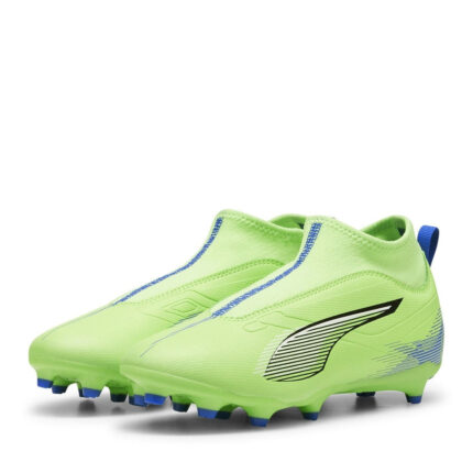 Puma Ultra Junior Firm Ground Football Boots – Green/Wht/Blue