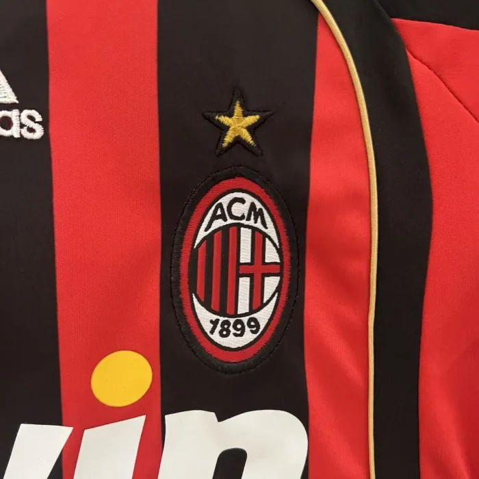 AC Milan 2006/07 Home Kids Retro Jersey And Shorts