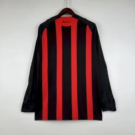AC Milan 2008/09 Home Long Sleeves Retro Jersey