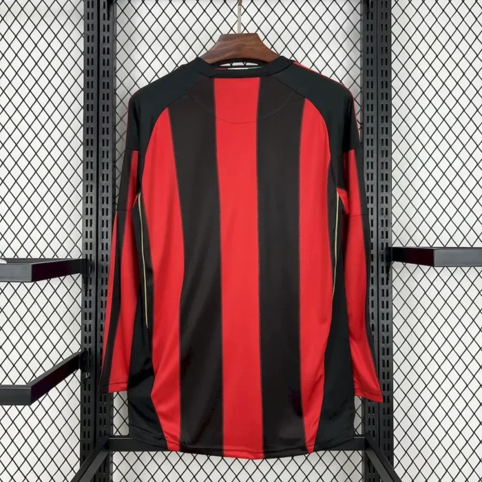 AC Milan 2010/11 Home Long Sleeves Retro Jersey