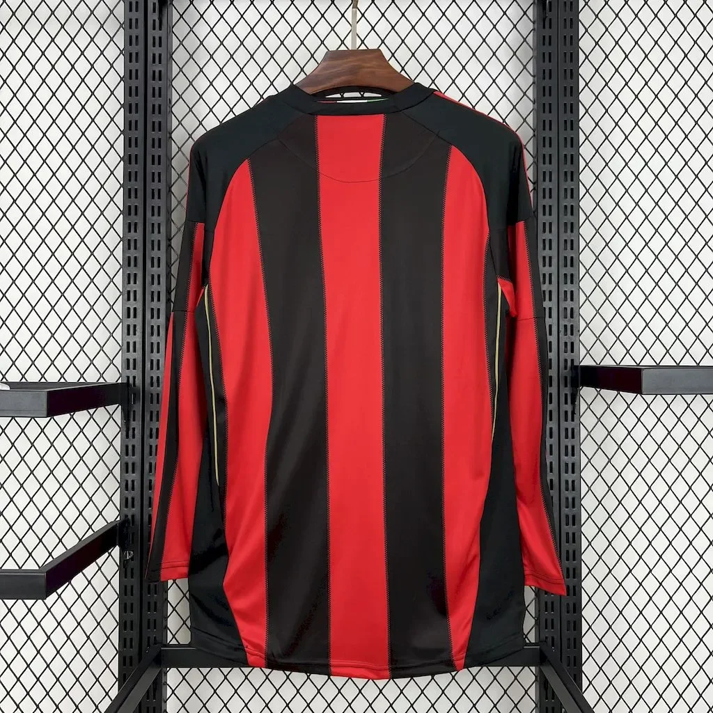 AC Milan 2010/11 Home Long Sleeves Retro Jersey