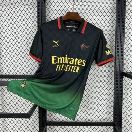 AC Milan 2025/26 Co-Branded Black Edition Jersey