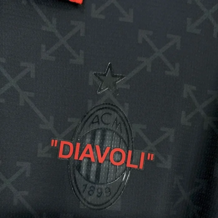 AC Milan 2025/26 Co-Branded Black Edition Jersey