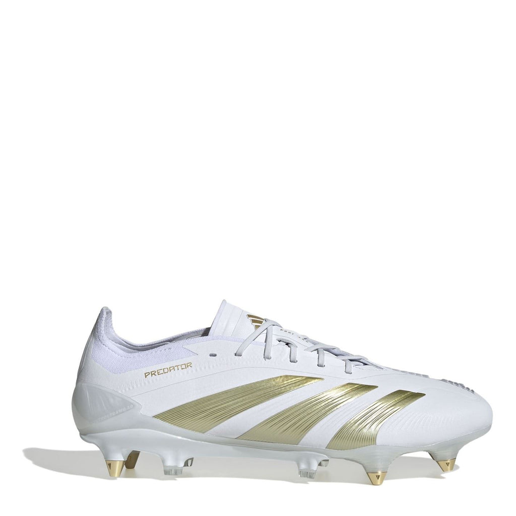 adidas Predator 24 Soft Ground Football Boots – White/Gold/Wht adidas Predator 24 Soft Ground Football Boots – White/Gold/Wht