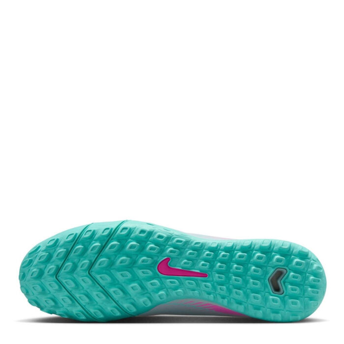 Nike Mens Zoom Mercurial Vapor 16 Turf Football Boots – Grey/Pink – view 3