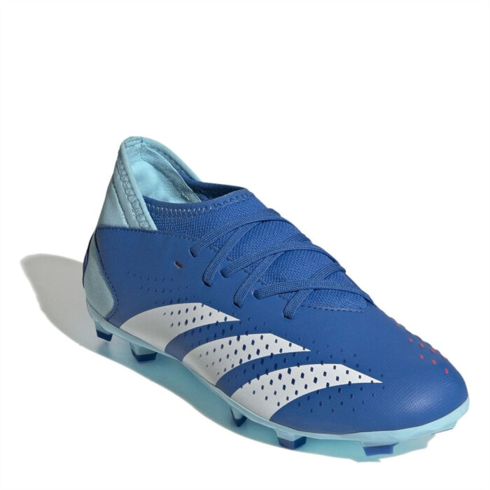 adidas Predator Accuracy.3 Junior Firm Ground Football Boots – Blue/White – view 3