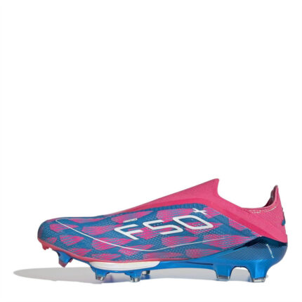 adidas Mens F50+ Firm Ground Football Boots – Blue/Pink – view 2