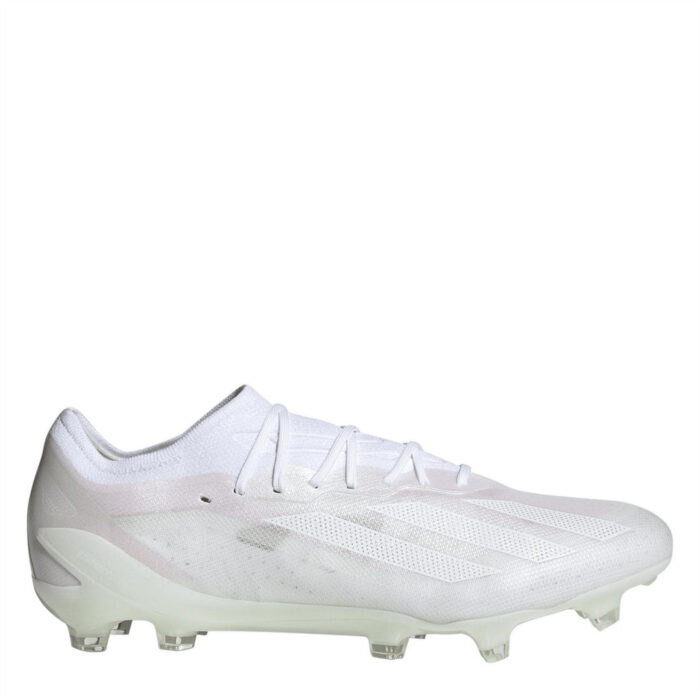 adidas X Crazyfast Firm Ground Football Boots – White/White – view 7