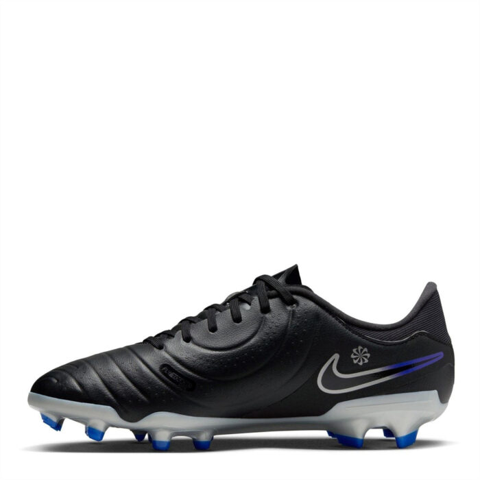 Nike Tiempo Legend 10 Firm Ground Football Boots – Black/Chrome - Image 2