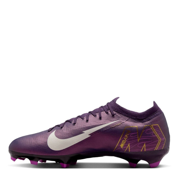 Nike Zoom Mercurial Vapor 16 Firm Ground Football Boots – Purple/Ivory – view 2