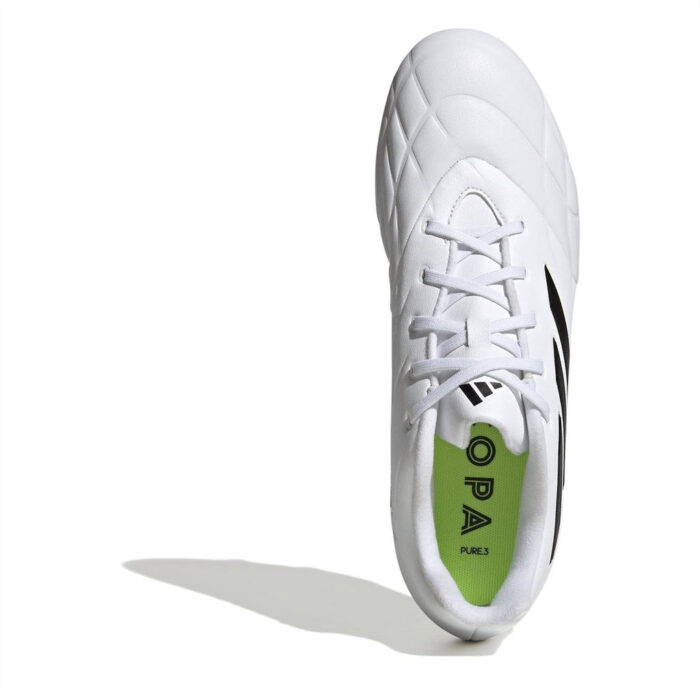 adidas Copa Pure.3 Firm Ground Football Boots – Wht/Blk/Lemon – view 5