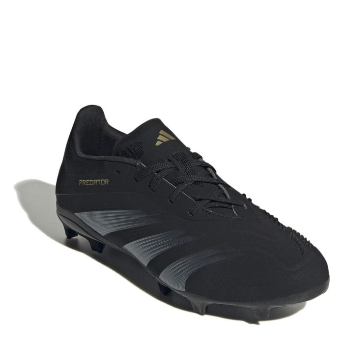 adidas Predator 24 Junior Firm Ground Football Boots – Core Black/Crbn - Image 3