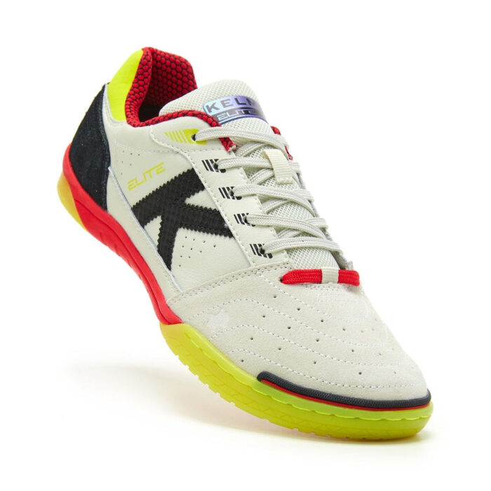 Kelme Indoor Football Boots – White/Black – view 3